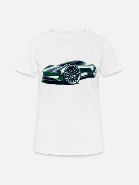 Super voiture futuriste - T-shirt respirant Femme - blanc
