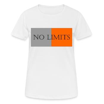 Pas de Limite - T-shirt respirant Femme - blanc - Devant - AI Model Female 172 dark (172cm)
