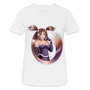 Anime Pigtails - Frauen T-Shirt atmungsaktiv - Weiß - Vorne - AI Model Female 172 dark (172cm)