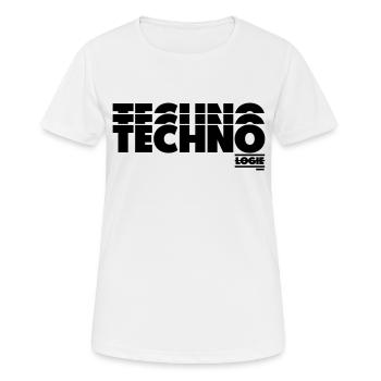 TECHNOLOGY - Women's Breathable T-Shirt - white - Front - AI Model Female 172 dark (172cm)