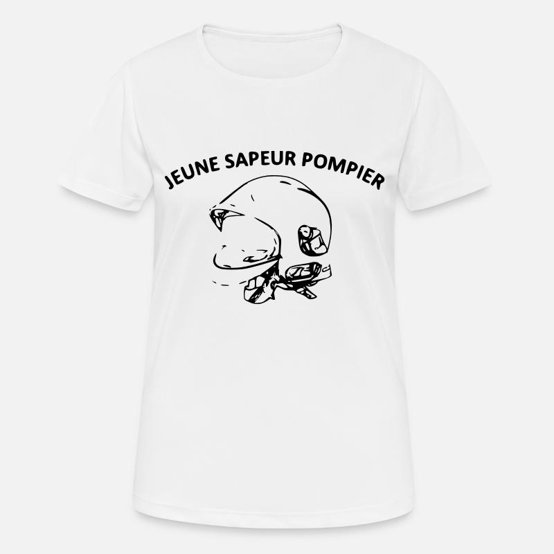 young firefighter - Women's Breathable T-Shirt - white