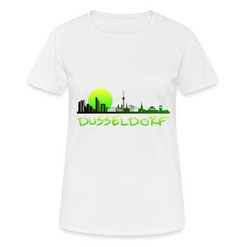 Dusseldorf the city Moin Germany - Women's Breathable T-Shirt - white - Front - AI Model Female 172 dark (172cm)