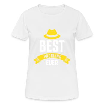 Meilleur Padrinho Jamais - T-shirt respirant Femme - blanc - Devant - AI Model Female 172 dark (172cm)