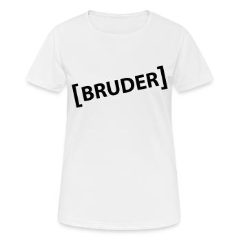 Frère - T-shirt respirant Femme - blanc - Devant - AI Model Female 172 dark (172cm)