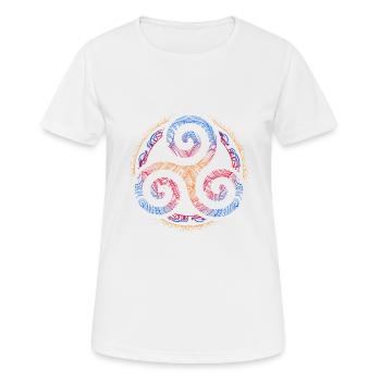 Triskele - T-shirt respirant Femme - blanc - Devant - AI Model Female 172 dark (172cm)