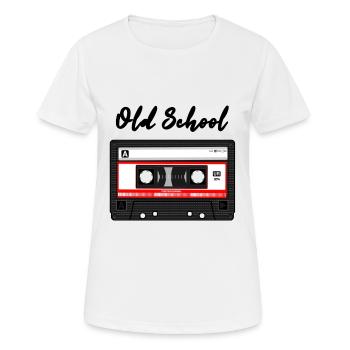 Vieille école - T-shirt respirant Femme - blanc - Devant - AI Model Female 172 dark (172cm)