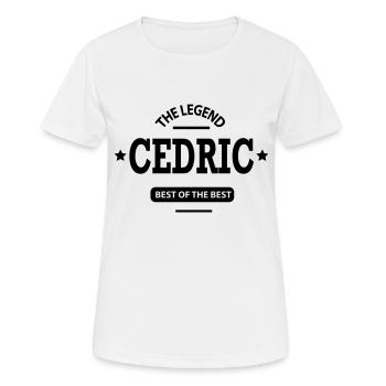 cedric - Frauen T-Shirt atmungsaktiv - Weiß - Vorne - AI Model Female 172 dark (172cm)