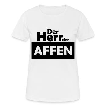 der herr der affen - Frauen T-Shirt atmungsaktiv - Weiß - Vorne - AI Model Female 172 dark (172cm)