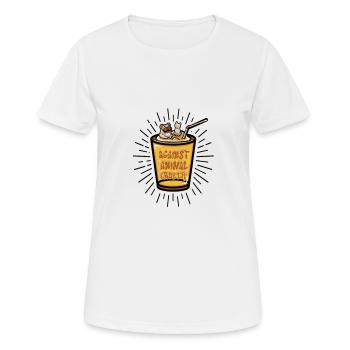 Droits des animaux - T-shirt respirant Femme - blanc - Devant - AI Model Female 172 dark (172cm)