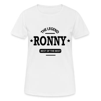 ronny - Frauen T-Shirt atmungsaktiv - Weiß - Vorne - AI Model Female 172 dark (172cm)