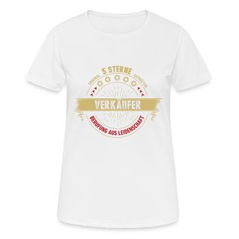Verkäufer Einzelhandel Ausbildung Geschenk lustig - Frauen T-Shirt atmungsaktiv - Weiß - Vorne - AI Model Female 172 dark (172cm)