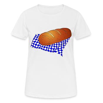 pain - T-shirt respirant Femme - blanc - Devant - AI Model Female 172 dark (172cm)