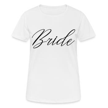 Bride - Women's Breathable T-Shirt - white - Front - AI Model Female 172 dark (172cm)