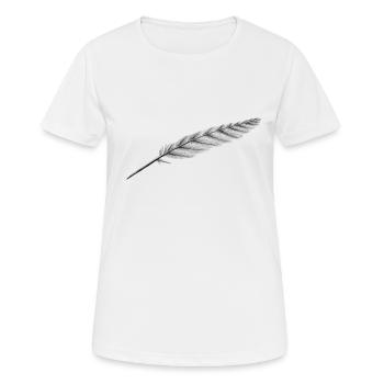 Feather of course - Women's Breathable T-Shirt - white - Front - AI Model Female 172 dark (172cm)