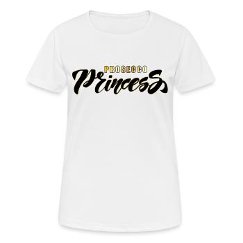 PROSECCO PRINCESS - T-shirt respirant Femme - blanc - Devant - AI Model Female 172 dark (172cm)