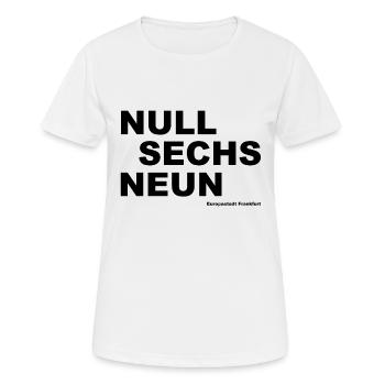 069 - Frankfurt - Vorwahl - Telefon - telefonieren - Frauen T-Shirt atmungsaktiv - Weiß - Vorne - AI Model Female 172 dark (172cm)