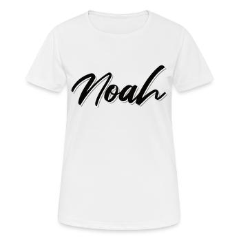 Noah - Frauen T-Shirt atmungsaktiv - Weiß - Vorne - AI Model Female 172 dark (172cm)