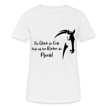 das glueck der erde - Frauen T-Shirt atmungsaktiv - Weiß - Vorne - AI Model Female 172 dark (172cm)