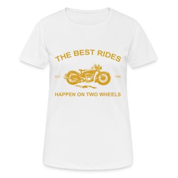 Oldtimer Motor Bike Motorrad - Frauen T-Shirt atmungsaktiv - Weiß - Vorne - AI Model Female 172 dark (172cm)