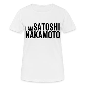 Ich bin Satoshi Nakamoto - Frauen T-Shirt atmungsaktiv - Weiß - Vorne - AI Model Female 172 dark (172cm)