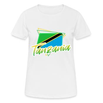 Tanzanie - T-shirt respirant Femme - blanc - Devant - AI Model Female 172 dark (172cm)