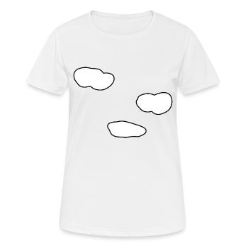 wolken himmel - Frauen T-Shirt atmungsaktiv - Weiß - Vorne - AI Model Female 172 dark (172cm)
