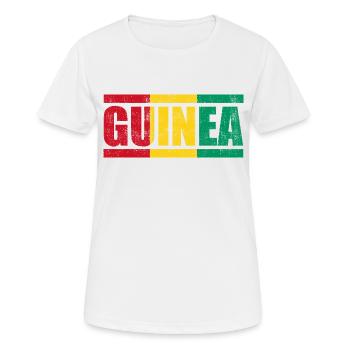 Guinea - Frauen T-Shirt atmungsaktiv - Weiß - Vorne - AI Model Female 172 dark (172cm)