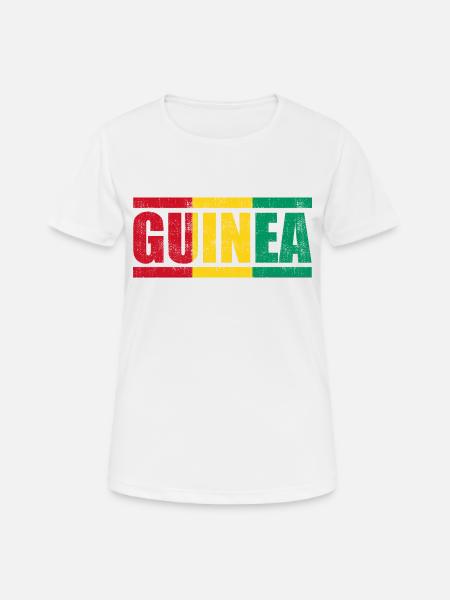 Guinea - Frauen T-Shirt atmungsaktiv - Weiß