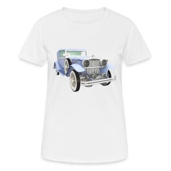 Voitures anciennes, voiture, voiture - T-shirt respirant Femme - blanc - Devant - AI Model Female 172 dark (172cm)