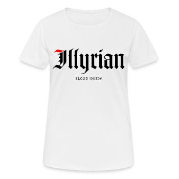 Illyrian - Frauen T-Shirt atmungsaktiv - Weiß - Vorne - AI Model Female 172 dark (172cm)