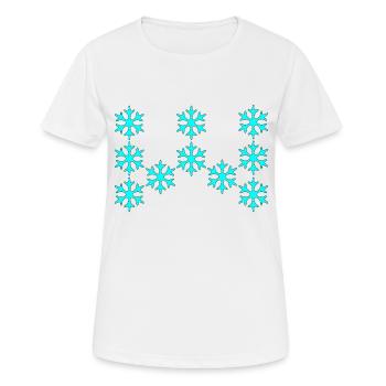 winter - Women's Breathable T-Shirt - white - Front - AI Model Female 172 dark (172cm)