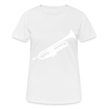 Musique de trompette - T-shirt respirant Femme - blanc - Devant - AI Model Female 172 dark (172cm)