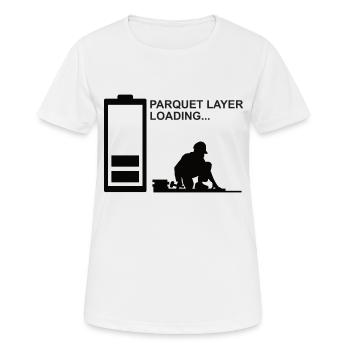 Couches de parquet Couches de sol Couches de sol Couches de tapis - T-shirt respirant Femme - blanc - Devant - AI Model Female 172 dark (172cm)