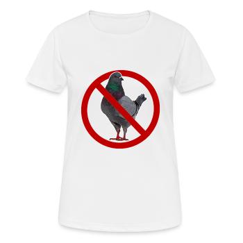 Ich hasse Tauben Anti-Taube - Frauen T-Shirt atmungsaktiv - Weiß - Vorne - AI Model Female 172 dark (172cm)