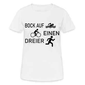 triathlon - T-shirt respirant Femme - blanc - Devant - AI Model Female 172 dark (172cm)