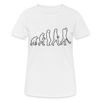 Eishockey Eishockeyteam Wintersport Geschenk - Frauen T-Shirt atmungsaktiv - Weiß - Vorne - AI Model Female 172 dark (172cm)