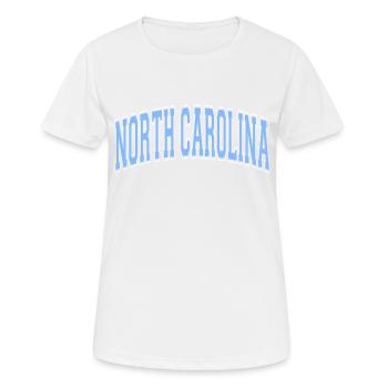 north carolina - Frauen T-Shirt atmungsaktiv - Weiß - Vorne - AI Model Female 172 dark (172cm)