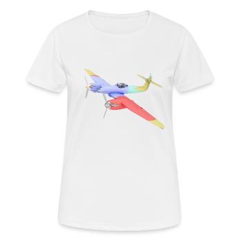 Chasseur britannique WW2 - T-shirt respirant Femme - blanc - Devant - AI Model Female 172 dark (172cm)
