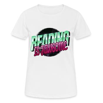 films geek livre cadeau dragon vert amour - T-shirt respirant Femme - blanc - Devant - AI Model Female 172 dark (172cm)