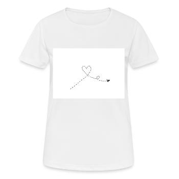 Papierflieger - Frauen T-Shirt atmungsaktiv - Weiß - Vorne - AI Model Female 172 dark (172cm)