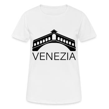 Venise - T-shirt respirant Femme - blanc - Devant - AI Model Female 172 dark (172cm)