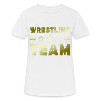 Wrestling Team - Women's Breathable T-Shirt - white - Front - AI Model Female 172 dark (172cm)