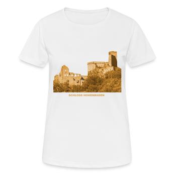 Hohenbaden Castle Altes Schloss Baden-Württemberg - Women's Breathable T-Shirt - white - Front - AI Model Female 172 dark (172cm)