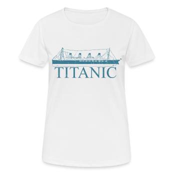 Titanic - T-shirt respirant Femme - blanc - Devant - AI Model Female 172 dark (172cm)