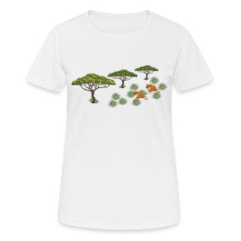 Safari Zoo Animal Safari Zoo - T-shirt respirant Femme - blanc - Devant - AI Model Female 172 dark (172cm)