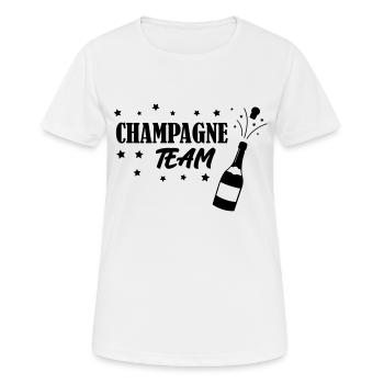 L’équipe - T-shirt respirant Femme - blanc - Devant - AI Model Female 172 dark (172cm)