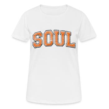 Soul Varsity Grunge - T-shirt respirant Femme - blanc - Devant - AI Model Female 172 dark (172cm)