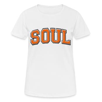 Soul Varsity - T-shirt respirant Femme - blanc - Devant - AI Model Female 172 dark (172cm)