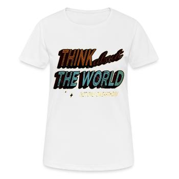 environmentalist be eco alternatively green - Women's Breathable T-Shirt - white - Front - AI Model Female 172 dark (172cm)