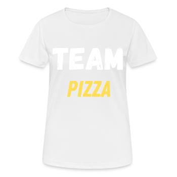 team pizza - T-shirt respirant Femme - blanc - Devant - AI Model Female 172 dark (172cm)